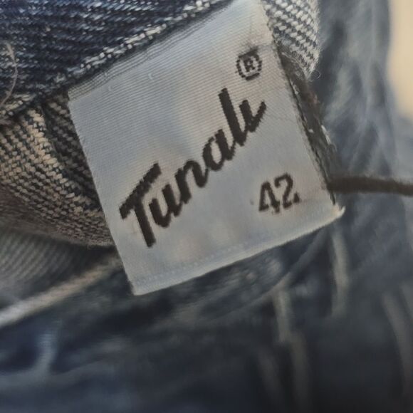 Vintage, Chic Blue Denim Pencil Skirt - Picture 8 of 8